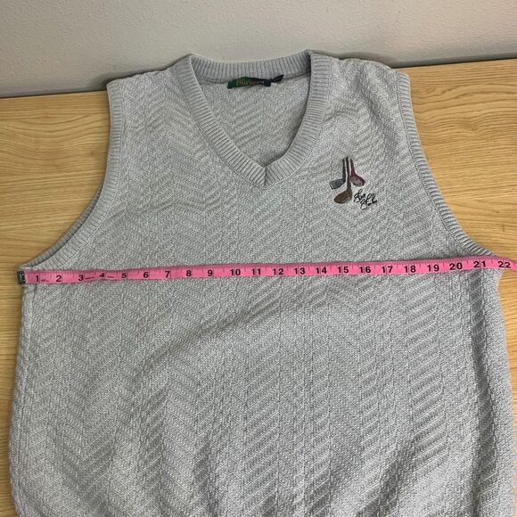Steve Stricker Sweater Vest V Neck Mens Size M Academia Preppy Golf Pickleball - Picture 6 of 9